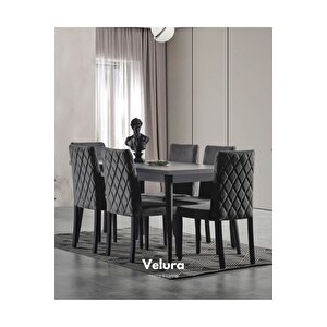 Zümrüt Yemek Odası Takımı (yemek Masası + 4 Adet Sandalye) 210x100 cm