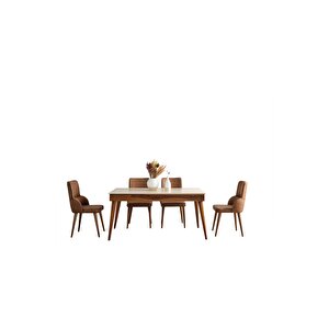 Luna Yemek Odası Takımı (yemek Masası + 4 Adet Sandalye)