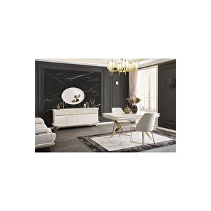 Angel Yemek Odası Takımı (yemek Masası + 4 Adet Sandalye) 210x100 cm