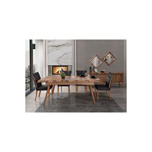 Marif Yemek Odası Takımı (yemek Masası + 4 Adet Sandalye) 210x100 cm