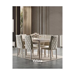 İnci Yemek Odası Takımı (yemek Masası + 4 Adet Sandalye) 210x100 cm