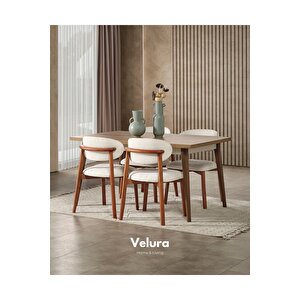 Sude Yemek Odası Takımı (yemek Masası + 4 Adet Sandalye) 210x100 cm