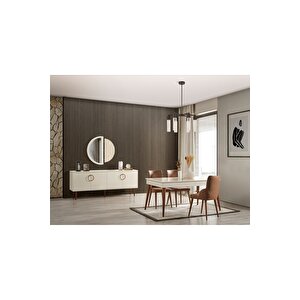 Hür Yemek Odası Takımı (yemek Masası + 4 Adet Sandalye) 210x100 cm