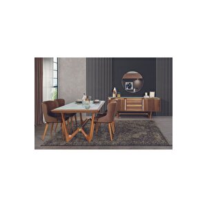 Riva Yemek Odası Takımı (yemek Masası + 4 Adet Sandalye)