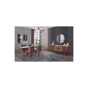 Riva Yemek Odası Takımı (yemek Masası + 4 Adet Sandalye)