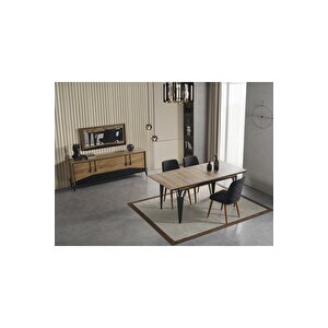 Ada Yemek Odası Takımı (yemek Masası + 4 Adet Sandalye) 210x100 cm