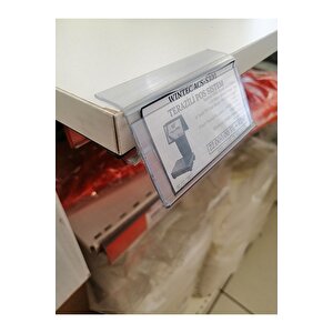 18 Mm Sunta Ve Ahşap Raflar İçin Raf Önü Fiyat Etiketlik 100 Cm - Pvc Etiketlik