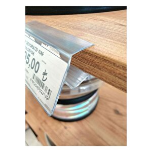 18 Mm Sunta Ve Ahşap Raflar İçin Raf Önü Fiyat Etiketlik 100 Cm - Pvc Etiketlik