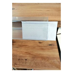 18 Mm Sunta Ve Ahşap Raflar İçin Raf Önü Fiyat Etiketlik 100 Cm - Pvc Etiketlik