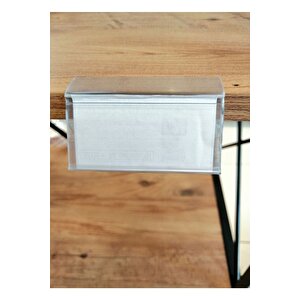 18 Mm Sunta Ve Ahşap Raflar İçin Raf Önü Fiyat Etiketlik 100 Cm - Pvc Etiketlik