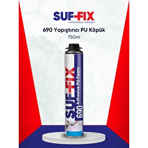 Suf-fix 690 B1 Yangın Dayanımlı Pu Montaj Köpüğü 750 Ml – Tabancalı