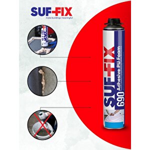 Suf-fix 690 B1 Yangın Dayanımlı Pu Montaj Köpüğü 750 Ml – Tabancalı