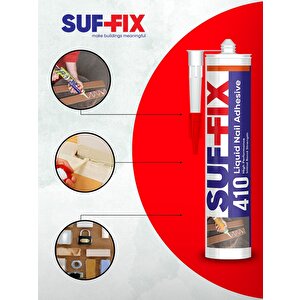 Suf-fix 410 Sıvı Çivi Süper Güçlü İnşaat Yapıştırıcısı 310 Ml – Beyaz