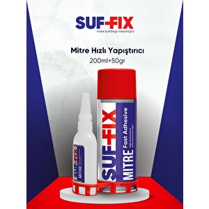Suf-fix Mitre Bond İkili Hızlı Yapıştırıcı Seti | Ca Yapıştırıcı 100 G + Aktivator 400 Ml