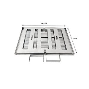 Ayaklı Katlanır Mangal+tabure+fırça+kömür+yelpaze Mangal Seti