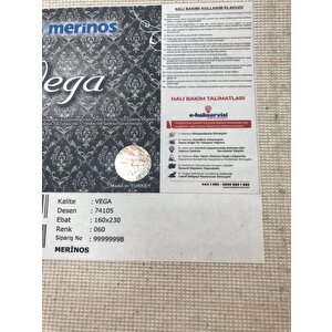 Merinos Halı Vega 74105 060 Serisi Akrilik Salon Oturma Yatak Odası Halısı