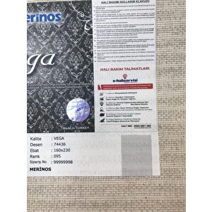 Merinos Halı Vega 74436 095 Serisi Akrilik Salon Oturma Yatak Odası Halısı