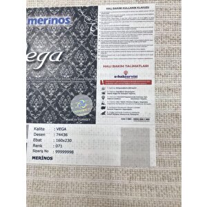 Merinos Halı Vega 74436 071 Serisi Akrilik Salon Oturma Yatak Odası Halısı