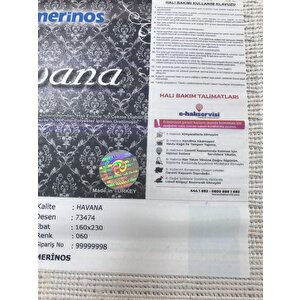 Merinos Halı Havana 73474 060 Serisi Salon Oturma Yatak Odası Halısı