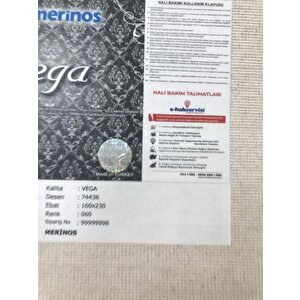 Merinos Halı Vega 74436 060 Serisi Akrilik Salon Oturma Yatak Odası Halısı