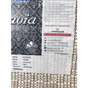 Merinos Halı Octavia 75490 060 Serisi Salon Oturma Yatak Odası Halısı