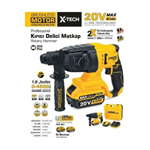 Kirici Deli̇ci̇ Matkap Seti̇ 20 Volt (4.0ah)