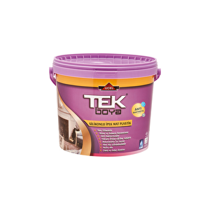 Tek Si̇li̇konlu İpek Mat Plasti̇k Boya Beyaz 2,5lt