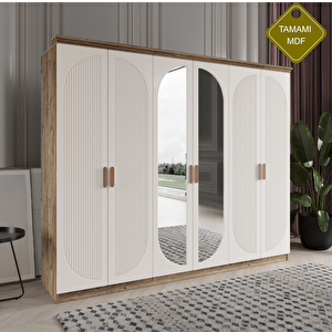 Soho 6 Kapakli Bazali Gardirop Tamami Mdf, Aytaşı Aytaşı