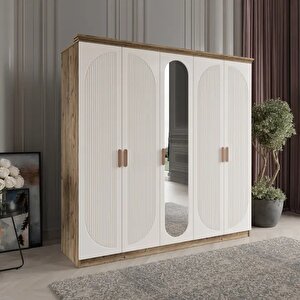 Soho 5 Kapakli Bazali Gardirop Tamami Mdf, Aytaşı Aytaşı