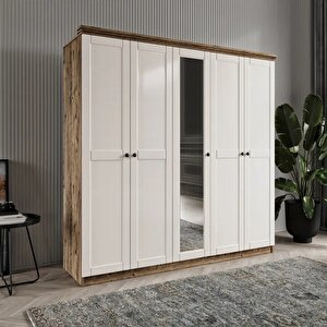 Dali̇ 5 Kapakli Bazali Gardirop Tamami Mdf, Aytaşı Aytaşı