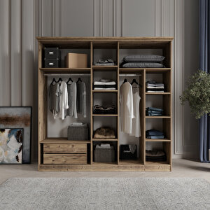 Dali̇ 5 Kapakli Bazali Gardirop Tamami Mdf, Aytaşı Aytaşı