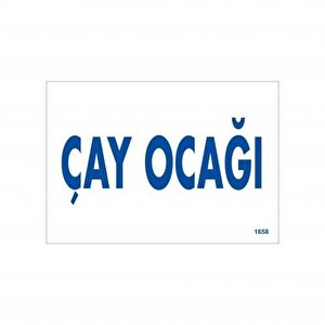 Avmdepo  Çay Ocağı Uyarı Levhası 17,5x25 Kod:1658