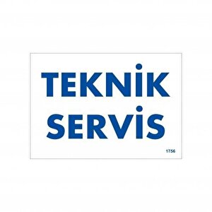 Avmdepo  Teknik Servis Uyarı Levhası 17,5x25 Kod:1756