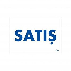Satış Uyarı Levhası 17,5x25 Kod:1740