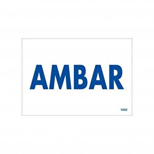 Amabar Uyarı Levhası 17,5x25 Kod:1652