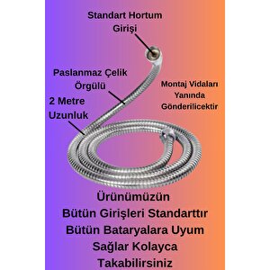 5 Yıl Garantili Banyo Duş Hortumu Ve Banyo Duş Başlığı Seti Duş Telefonu Duş Seti 1.kalite
