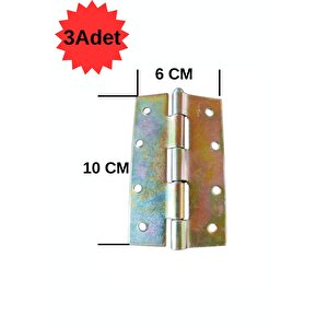 4 Delikli Yaprak Menteşe 10x6