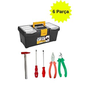 Superbag 5 Parça Takım Çantası Seti 16inc (yildiz Tornavi̇da Düz Tornavi̇da Pense Yankeski̇ Çeki̇ç)