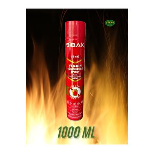 Si̇bax Yangin Söndürücü Sprey 1000ml Büyük Boy Ev-ofi̇s-araba Mi̇ni̇ Yangin Tüpü Soba Şömi̇ne Söndürme