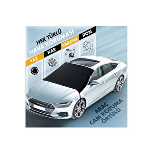 Ön Cam Dış Oto Güneşlik Ve Kar Koruma Brandası - Sedan - Hb - Suv Ve Pick-up Araçlara Uyumlu.model-1