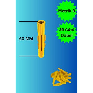 M10 Roket Dübel 25 Adet Plastik Roket Dübel Boşluk Ve Duvar Için