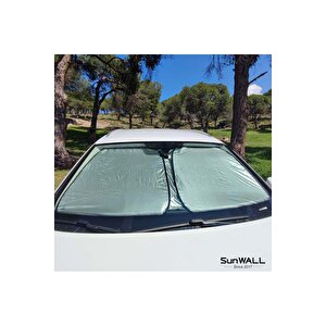 Titanyum Gümüş Oto Güneşlik Sedan - Hb - Suv Ve Pick-up Araçlara Uyumlu 142 X 80 Cm