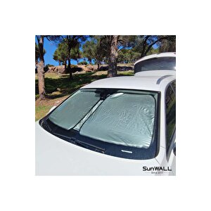 Titanyum Gümüş Oto Güneşlik Sedan - Hb - Suv Ve Pick-up Araçlara Uyumlu 142 X 80 Cm
