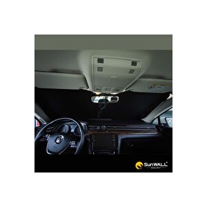 Titanyum Gümüş Oto Güneşlik Sedan - Hb - Suv Ve Pick-up Araçlara Uyumlu 142 X 80 Cm