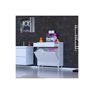 Emi̇r 80x88x32,5 Cm 2 Göz Sepetli Düzenleyici Dolap 80 cm