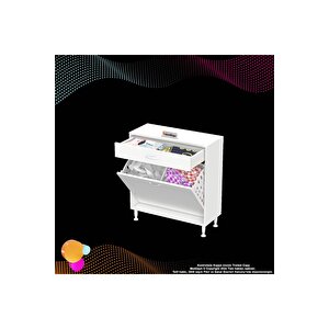 Modilayn Emi̇r 80x88x32,5 Cm 2 Göz Sepetli Düzenleyici Dolap