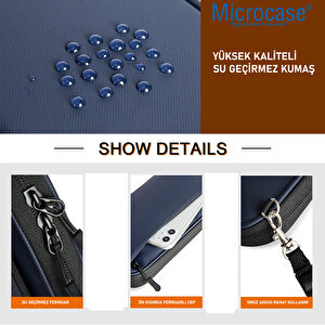 Microcase Unisex Su Geçirmez Çok Amaçlı Seyehat Pasaport Çok Gözlü Organizer Çanta Al4863y