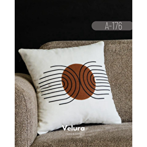 Dekoratif Kırlent & Pinterest Kırlent & Keten Kumaş - Nakış İşleme & A176
