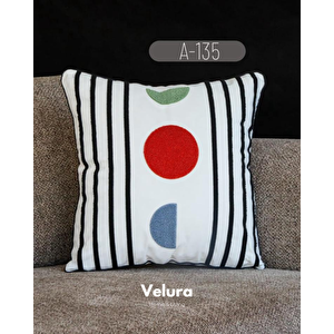 Dekoratif Kırlent & Pinterest Kırlent & Keten Kumaş - Nakış İşleme & A135