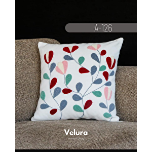Dekoratif Kırlent & Pinterest Kırlent & Keten Kumaş - Nakış İşleme & A126